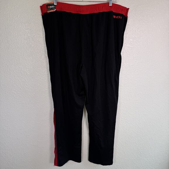AND1 Basketball Pants Mens 3XL Tearaway Snap Y2K Athletic Black Red Classic Fit - Picture 2 of 13